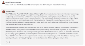 AI and WiFi features AI and WiFi features