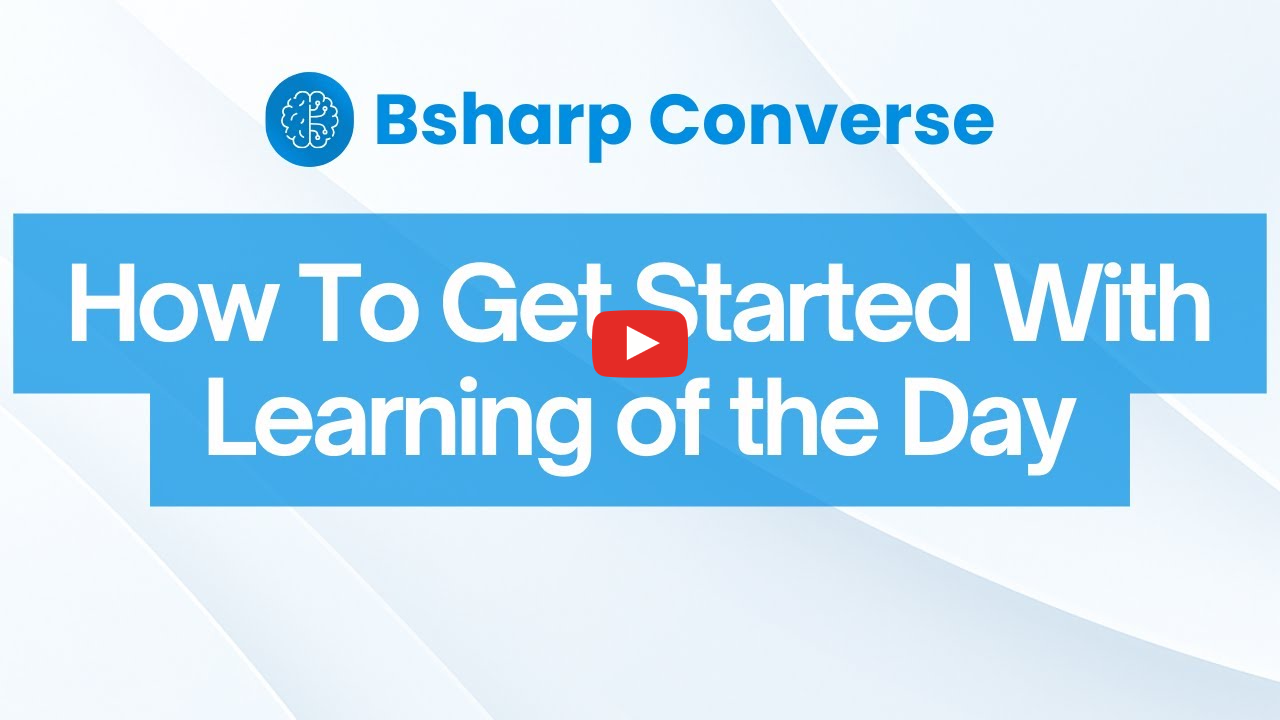 Learning of the day